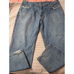 Mens Distressed Carhartt Jeans 40x30